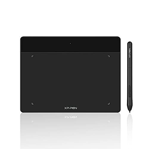 XP-PEN Deco Fun S Digitales Zeichentablet 15,2 x 10,2 cm (6 x 4 Zoll) für OSU! Zeichnen und Bearbeiten von Fotos, Digitalisierer mit P01-Stift, ohne Akku, kompatibel mit Mac, Windows, Android und von XP-PEN