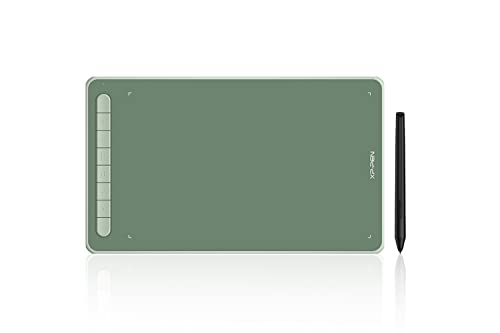 XP-PEN Deco L Grafiktablett 10"x6" Zeichentablett mit X3 Smart Chip 60° Neigung mit batterielosem Stift (Green) von XP-PEN