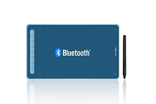 XP-PEN Deco LW 10"x6" Grafiktablett Bluetooth Zeichentablett X3 Smart Chip Tilt mit batterielosem Stift (Blue) von XP-PEN