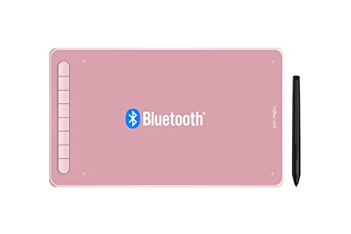 XP-PEN Deco LW 10"x6" Grafiktablett Bluetooth Zeichentablett X3 Smart Chip Tilt mit batterielosem Stift (Pink) von XP-PEN