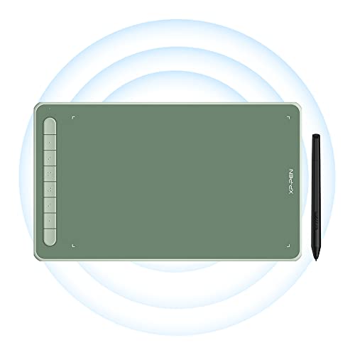 XP-PEN Deco LW Wireless Grafiktablett t 10" x 6" kabelloses Zeichenpad mit X3 Elite Stylus, 60 Grad Neigungserkennung (Grün) von XP-PEN