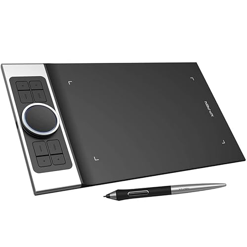 XP-PEN Deco Pro M Grafiktablett 11"x6" Zeichentablett mit Touchpad Stift-Tablett mit 8192 Druckstufen/60° Neigung kompatibel mit Android Geräte von XP-PEN
