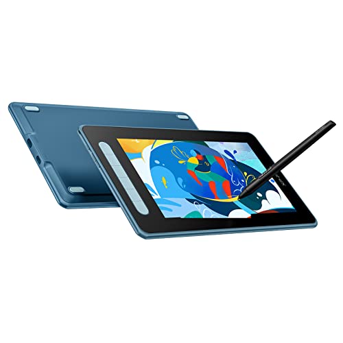 XPPen Artist 10 2. Generation Grafiktablett 10,1 Zoll Grafikdisplay, Stift-Display mit 6 Tasten, 85% NTSC Farbraum, Kompatibel mit Windows, Mac OS X, Android, Chrome OS und Linux (Blau) von XP-PEN