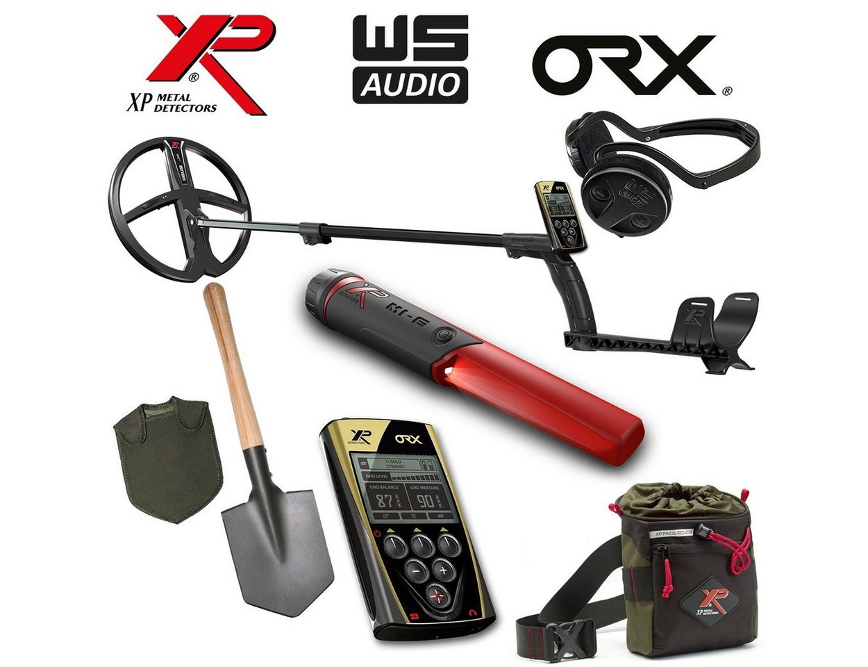 XP Metalldetektor XP ORX X35 28 RC WS Audio Komplettset von XP