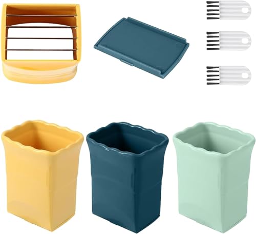 3 Stück Obstschneider Multifunktionale Edelstahl Obstschneider Küchenhelfer mit Gap Reinigungsbürste für Obst Eier für Salat machen 3 Stück Obstschneider Multifunktionale Edelstahl Obstschneider Küchenhelfer mit Gap Reinigungsbürste für Obst Eier für Salat machen von XPAPOV