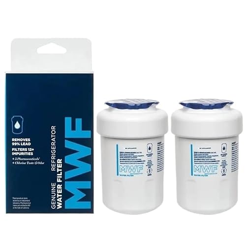 Kühlschrank-Wasserfilter-Ersatz, Kompatibel For GE, MWFP MWFA MWFAP MWFINT GWF06 GWFA HWF HWFA FMG-1 FMG DSS25KGREBB GCU23LGYDFSS.(2 pcs) von XPBTBSUS