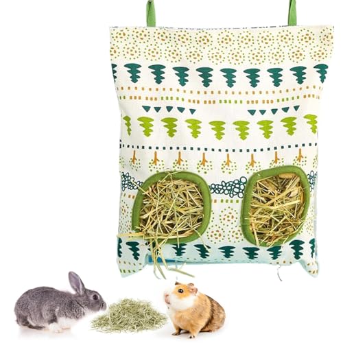 XPEX 1 Stück Kleintiere Heutasche, 2 Fenster Heuraufe Kaninchen Meerschweinchen Futterstation Futterspender, Futtersack Für Hase Chinchilla Hamster Kleine Tiere XPEX 1 Stück Kleintiere Heutasche, 2 Fenster Heuraufe Kaninchen Meerschweinchen Futterstation Futterspender, Futtersack Für Hase Chinchilla Hamster Kleine Tiere von XPEX