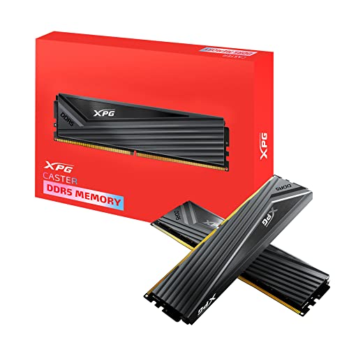 ADATA XPG Caster DDR5 6000MHz 32GB (2x16GB) CL40-40-40 PCS-51200 UDIMM 288-Pins Desktop SDRAM Memory RAM Kit (AX5U6000C4016G-DCCAGY) Non-RGB von XPG