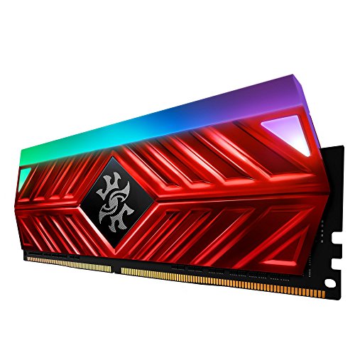 ADATA XPG SPECTRIX D41 16GB (2x8GB) DDR4 3600MHz Gaming-Arbeitsspeicher mit Heatsink, XMP 2.0, rot von XPG