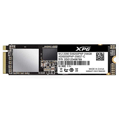 ADATA XPG SX8200 Pro 256GB M.2 Solid State Drive Gaming-SSD Festplatte, schwarz von XPG
