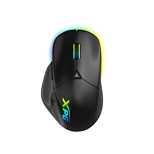 XPG Alpha Gaming-Maus, 16.000 DPI, 400 IPS, 6 programmierbare Tasten, ergonomisches Design (Alpha-BKCWW) von XPG