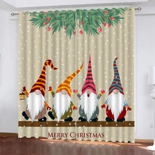 XPINGO 3D Weihnachten Vorhänge mit ösen 2er Set B 150 X H 166 cm Weihnachtsmann Gardinen Blickdicht Kälteschutz Schallschutz Verdunkelung Wärmeisolierende Vorhang für Wohnzimmer Schlafzimmer XPINGO 3D Weihnachten Vorhänge mit ösen 2er Set B 150 X H 166 cm Weihnachtsmann Gardinen Blickdicht Kälteschutz Schallschutz Verdunkelung Wärmeisolierende Vorhang für Wohnzimmer Schlafzimmer von XPINGO