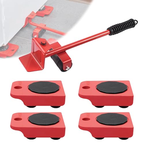 XPJBKC Robustes Möbelheber und 4-teiliges Möbelgleiter-Set, 360° drehbare Möbelgleiter, Räder zum Bewegen schwerer Gegenstände, Kühlschrank, Sofa, Geräte, einfaches und sicheres Bewegen von 150 kg von XPJBKC