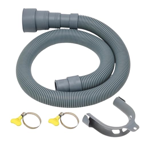 1,5 Meter Waschmaschine Geschirrspüler Ablaufschlauch Verlängerungsrohr mit Halterungssatz Waschmaschinenzubehör Waschmaschinenschlauch 1,5 Meter Waschmaschine Geschirrspüler Ablaufschlauch Verlängerungsrohr mit Halterungssatz Waschmaschinenzubehör Waschmaschinenschlauch von XPJYUA