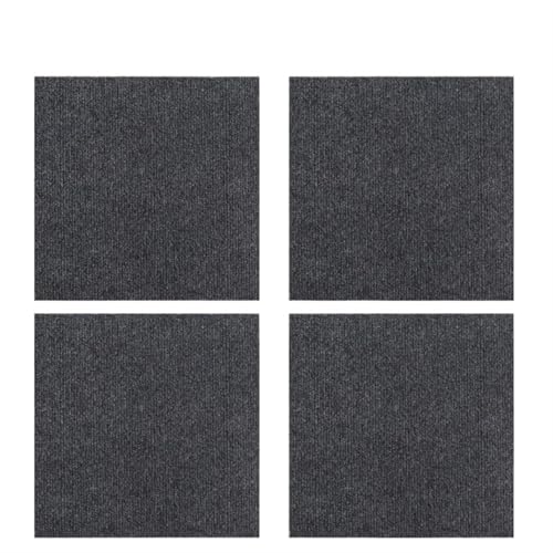 40x200cm Katzenkratzmatte Katzenteppich mit Selbstklebendem, zuschneidbarem Katzenkratzbaumteppich, Katzenkratzmöbelschutz Katzenscratchmatte DIY(Dark Grey-4PCS,30x30CM) von XPJYUA