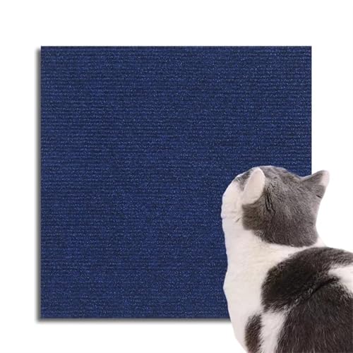 DIY Katzenkratzwand Anti-Katzenkratz-Sofabrett Sofaschutz Pfotentrimmbarer Selbstklebender Teppich Katzenkratzbrett Katzenscratchmatte DIY(Blue,30x30) von XPJYUA
