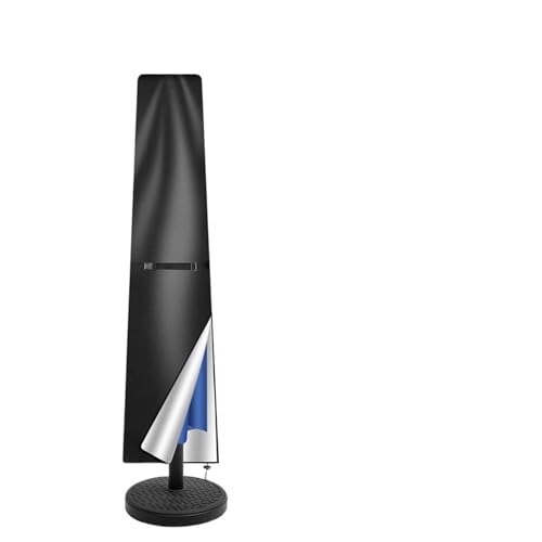 Gerade Sonnenschirmabdeckung, wasserdichte Sonnenschirmschutzhülle mit Teleskopstangen-Reißverschluss, UV-beständig, winddicht, Gartenschirmabdeckung Sonnenschirmabdeckung(Black,170cm) von XPJYUA