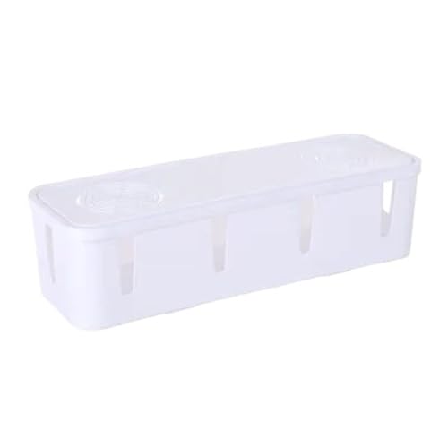 Kabelaufbewahrungsbox, Steckdosen-Organizer, Drahtmanagement, Netzwerkleitungs-Aufbewahrungskoffer, Sicherheits-Home-Room-Container Kabelaufbewahrungsbox(White) von XPJYUA