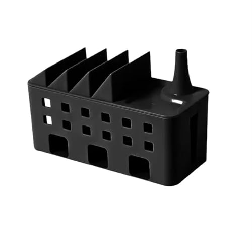 Kabelaufbewahrungsbox, Stromplatine, Kabelmanagement, Steckdosenleiste, Kabelgehäuse, Staubschutz, Ladegerät, Steckdosen-Organizer, Netzwerkbehälter Kabelaufbewahrungsbox(Black) von XPJYUA
