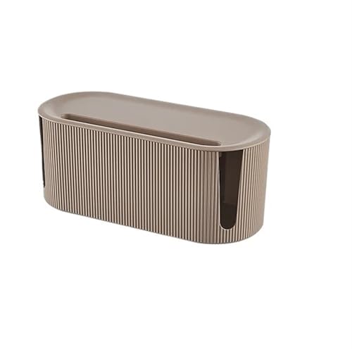 Kabelmanagementbox Aufbewahrungsbox Kabelanschlussbuchse WLAN-Router Kabelaufbewahrungsbox(Brown) von XPJYUA
