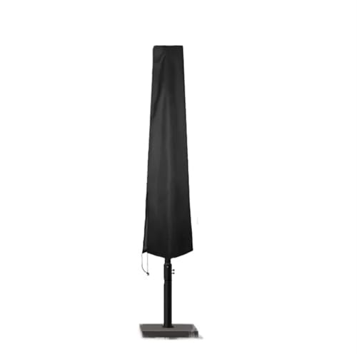 PatioWaterproof Outdoor-Sonnenschirmabdeckung mit Reißverschluss-Freischwinger Sonnenschirmabdeckung(240x57x57cm Black) von XPJYUA