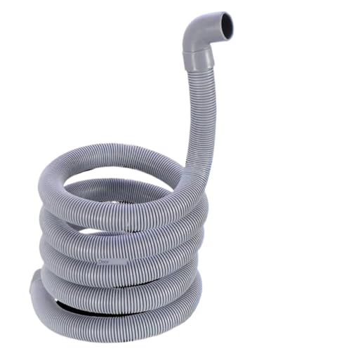 Sanitärschläuche Waschmaschine Abflussrohr verlängert Verlängerung 1.5/2/3/4 Meter Abwasserrohrschlauch Waschmaschinenschlauch(Bend,1.5 Meter) von XPJYUA