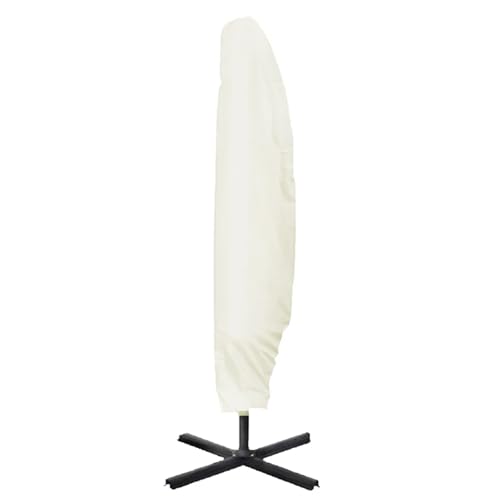 Wasserdichte Outdoor-Regenschirmabdeckung, Schatten, Garten, wetterfest, for Terrasse, Ampelschirm, Regenschutz, Zubehör Sonnenschirmabdeckung(Beige) von XPJYUA