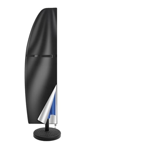 Wasserdichte Schutzhülle for Terrassenschirm im Freien, freitragend Sonnenschirmabdeckung(Black,210D Height 280cm) von XPJYUA