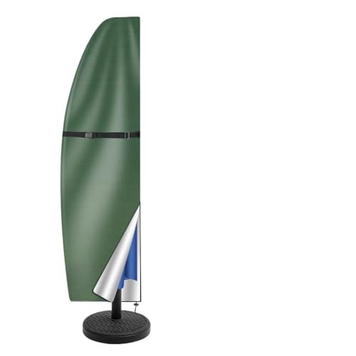 Wasserdichte Schutzhülle for Terrassenschirm im Freien, freitragend Sonnenschirmabdeckung(Green,210D Height 205cm) von XPJYUA