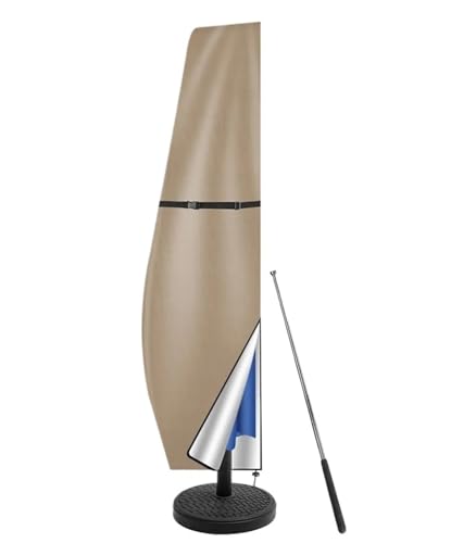 Wasserdichte Terrassenschirmhülle Mit Reißverschluss Sonnenschirmabdeckung(Cover with Push Rod) von XPJYUA