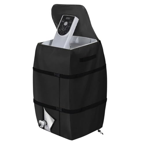 XPJYUA 1 STÜCKE 43x38x54 cm Aufblasbare Spa Wasser Heizung Pumpe Abdeckung wasserdichte Badewanne Isolierung Whirlpool zubehör warmwasserbereiter pumpenabdeckung(Black) von XPJYUA