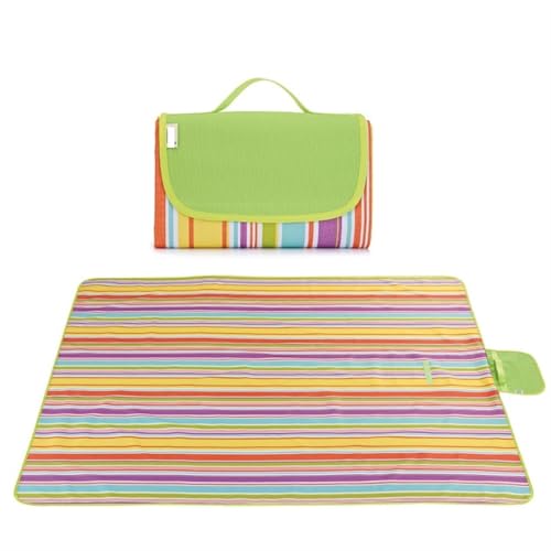 XPJYUA 145 * 180 cm Falten wasserdichte Outdoor Camping Strand Matte Tragbare Plaid Decke Picknick Isomatte Picknickdecke(C) von XPJYUA