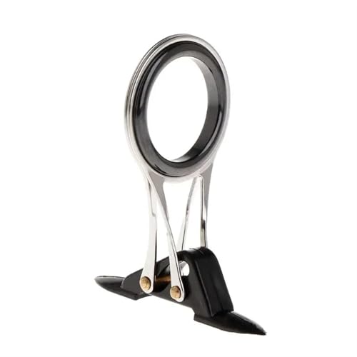 XPJYUA Angelrutenführung Rutenring Set Führungsring Angelrute Pole Line Guides Top Ringe Klappbare Edelstahl Teleskop DIY Auge Ring Reparatur Kit Tackle(25) von XPJYUA