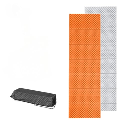 XPJYUA Camping Matte Tragbare Isomatte Picknick Schaum Bett Matratze Reise Trekking Ausrüstung Decke Wasserdicht Picknickdecke(Orange) von XPJYUA