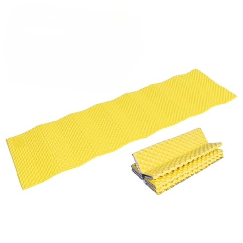 XPJYUA Camping Matte Tragbare Isomatte Picknick Schaum Bett Matratze Reise Trekking Ausrüstung Decke Wasserdicht Picknickdecke(Yellow) von XPJYUA