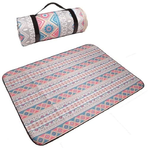 XPJYUA Faltbare Campingmatte Outdoor Strand Picknick Bedruckte verdickte Isomatte Picknickdecke(A) von XPJYUA