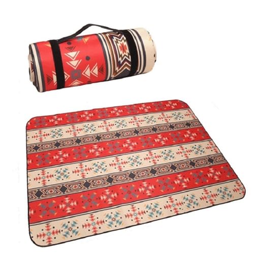 XPJYUA Faltbare Campingmatte Outdoor Strand Picknick Bedruckte verdickte Isomatte Picknickdecke(B) von XPJYUA