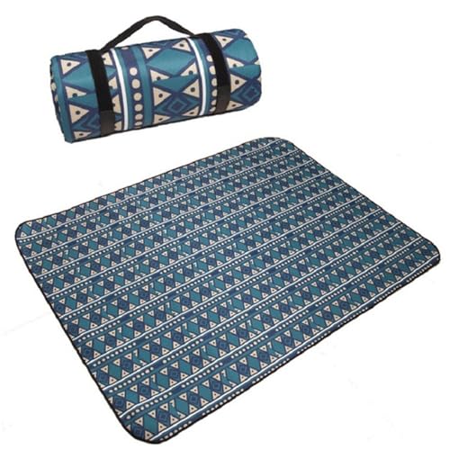 XPJYUA Faltbare Campingmatte Outdoor Strand Picknick Bedruckte verdickte Isomatte Picknickdecke(E) von XPJYUA
