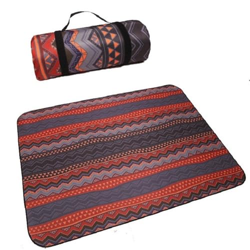 XPJYUA Faltbare Campingmatte Outdoor Strand Picknick Bedruckte verdickte Isomatte Picknickdecke(F) von XPJYUA