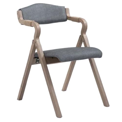 XPJYUA Holzklappstühle Hölzerner einfacher moderner faltender Esszimmerstuhl-Rückenlehne-Armlehnen-Café-Balkon-Studien-Freizeit-Stuhl-Designer-Stuhl(Color 17) von XPJYUA