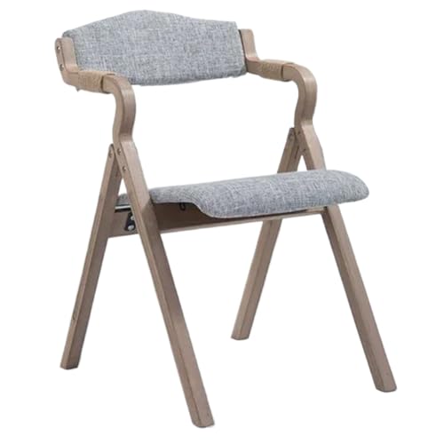XPJYUA Holzklappstühle Hölzerner einfacher moderner faltender Esszimmerstuhl-Rückenlehne-Armlehnen-Café-Balkon-Studien-Freizeit-Stuhl-Designer-Stuhl(Color 5) von XPJYUA