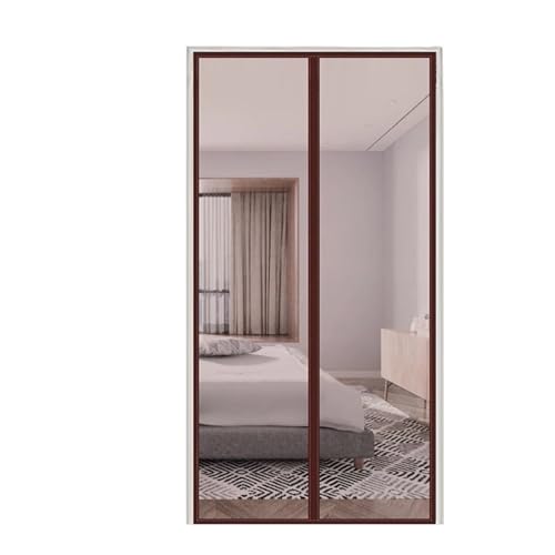 XPJYUA Magnetisches Fliegengitter Brauner magnetischer Türvorhang aus Netzgewebe(Width 95cm,High 260cm(102.3 in)) von XPJYUA
