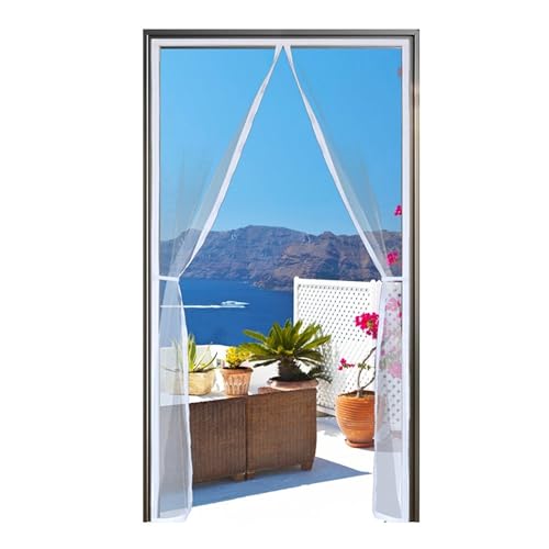 XPJYUA Magnetisches Fliegengitter Magnetisches Tür- und Fenstergitter for drinnen und draußen(Width 105cm,Height210cm) von XPJYUA