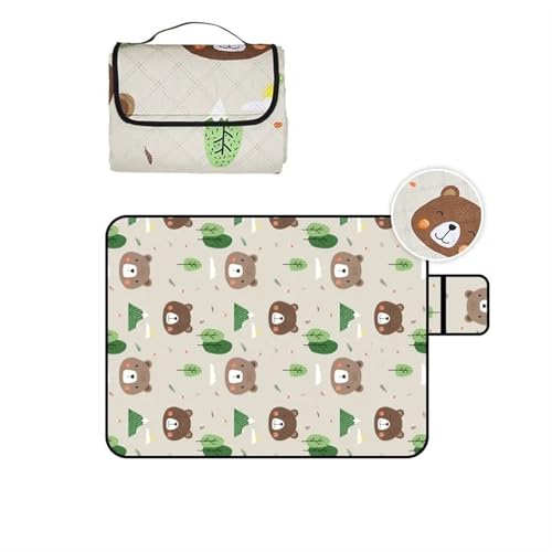 XPJYUA Outdoor Camping Matte Verdicken Picknick Pad Tragbare Falten Strand Matratze Decke Wasserdicht Feuchtigkeit-Beweis Campingplatz Matten Picknickdecke(150X200cm A) von XPJYUA