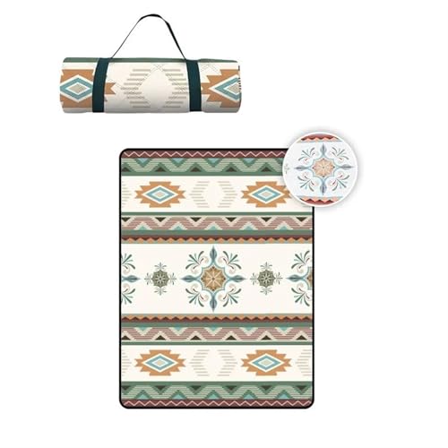 XPJYUA Outdoor Camping Matte Verdicken Picknick Pad Tragbare Falten Strand Matratze Decke Wasserdicht Feuchtigkeit-Beweis Campingplatz Matten Picknickdecke(150X200cm B) von XPJYUA
