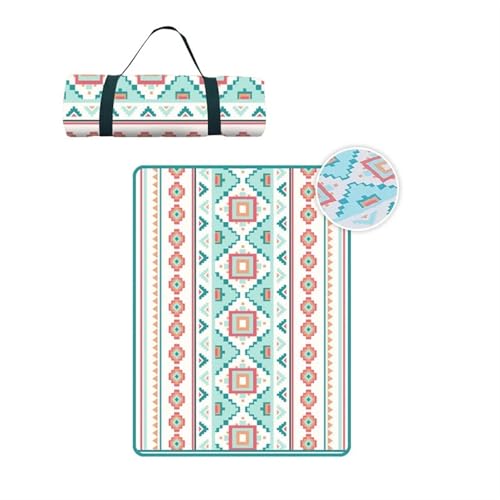 XPJYUA Outdoor Camping Matte Verdicken Picknick Pad Tragbare Falten Strand Matratze Decke Wasserdicht Feuchtigkeit-Beweis Campingplatz Matten Picknickdecke(150X200cm C) von XPJYUA