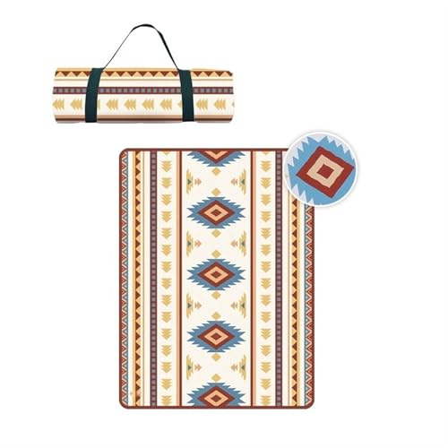 XPJYUA Outdoor Camping Matte Verdicken Picknick Pad Tragbare Falten Strand Matratze Decke Wasserdicht Feuchtigkeit-Beweis Campingplatz Matten Picknickdecke(150X200cm D) von XPJYUA