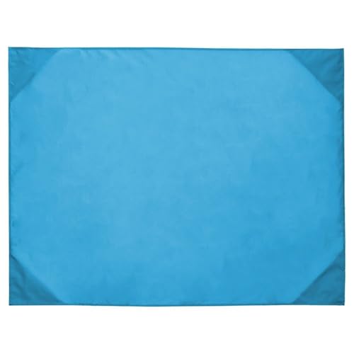 XPJYUA Taschenfaltende Campingmatte Zeltmatratze for Klettern Ultradünne wasserdichte Stranddecke Picknickdecke(Blue - 110cm) von XPJYUA