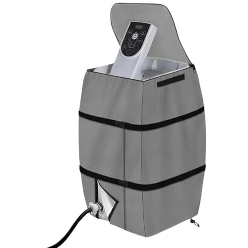 XPJYUA Whirlpool Spa Heizung Pumpe Abdeckung wasserdichte Aufblasbare for Pool Im Freien warmwasserbereiter pumpenabdeckung(Gray) von XPJYUA