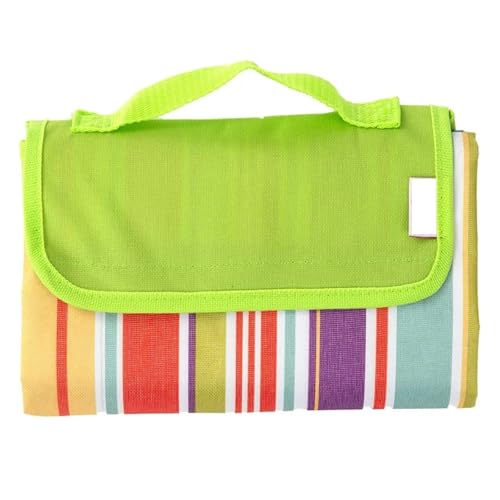 XPJYUA wasserdichte Campingmatte Stranddecke Tragbare Picknick-Bodenmatratze Picknickdecke(Rainbow bar,195x200cm) von XPJYUA